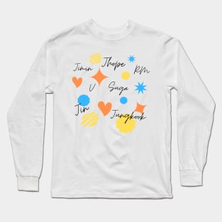 BTS  PTD Names Long Sleeve T-Shirt